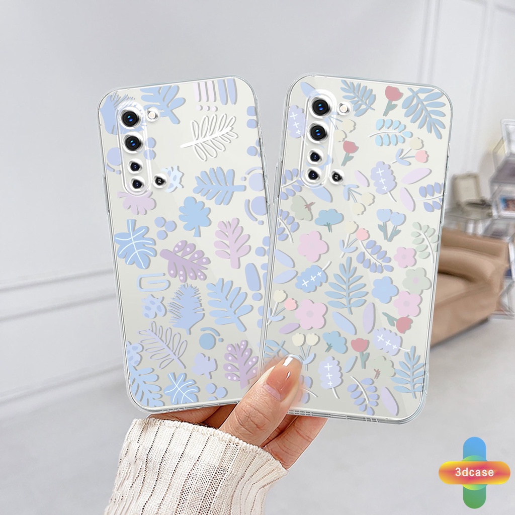 Casing Soft TPU Case Realme C21 C31 C35 C25 C11 2021 C21Y C15 C20 C3 C12 C2 C25S 5S 5 5S 5i C17 7i C1 C25Y C2 C3i 6i C20A realme Narzo 20 10 10A 20A 30A A7 A5S A15 A16 Y12 Y20 Y15S A03 Fashion Fresh Flower Silicone TPU Phone Case