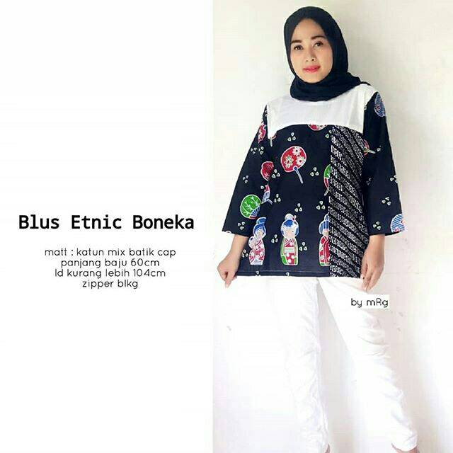 Blus Batik Modern/Blus Wanita Trendy / Blus Wanita Kekinian