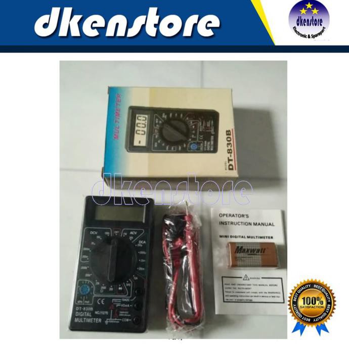 Avometer Digital Dt 830 B Dkenst882 Kualitas Baik