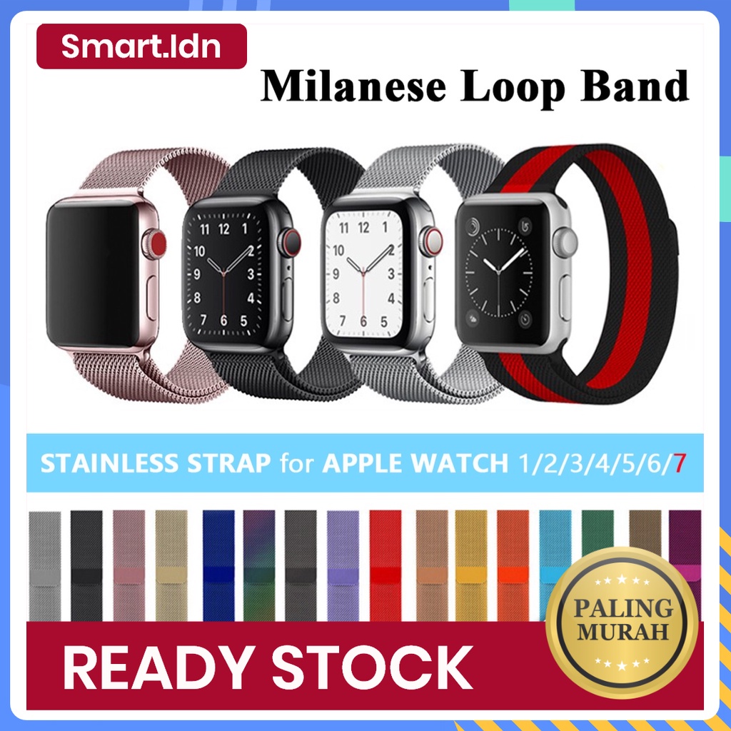 Strap Apple Watch Stainless Steel Milanese Loop S9 49mm Band 41mm 45mm 42mm 38mm 40mm 44mm iWatch Series 7 5 4 3 2 1 6 SE