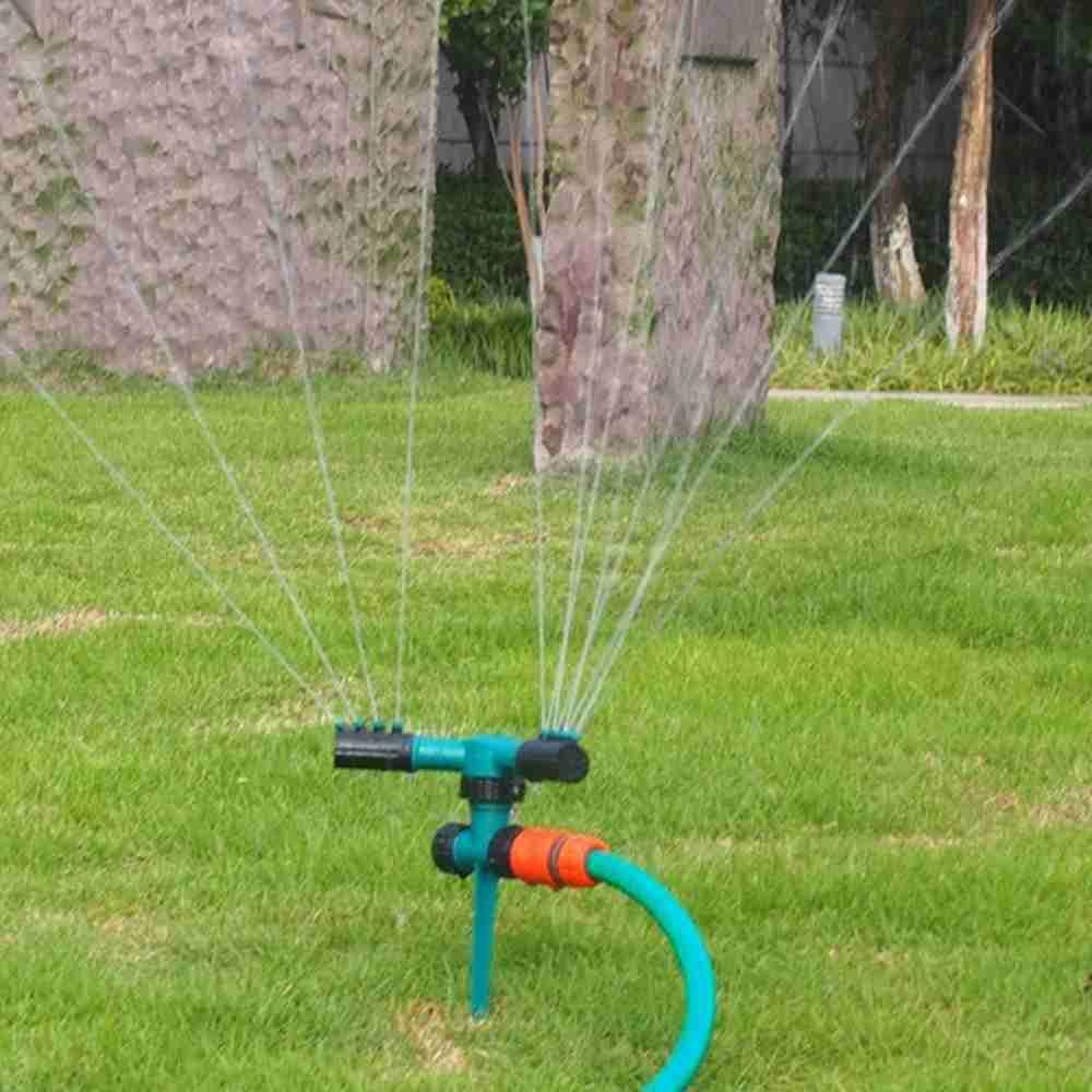 Solighter Sprinkler Taman Perlengkapan Berkebun 360putar Selang Cakupan Area Besar Rumput