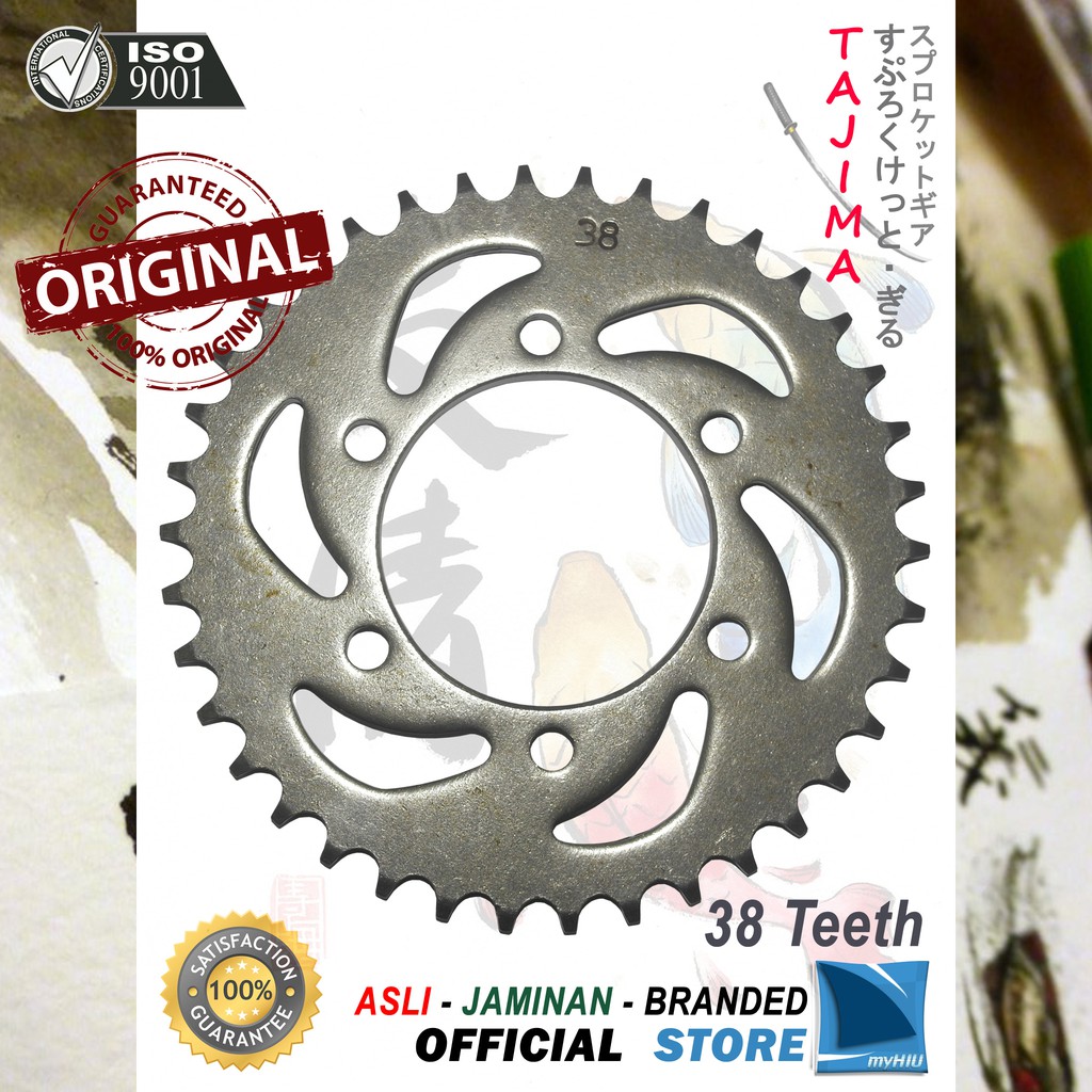 Gigi Tarik 36T ~ 42T KAWASAKI Ninja Gir Belakang - Rear Sprocket Gear TAJIMA