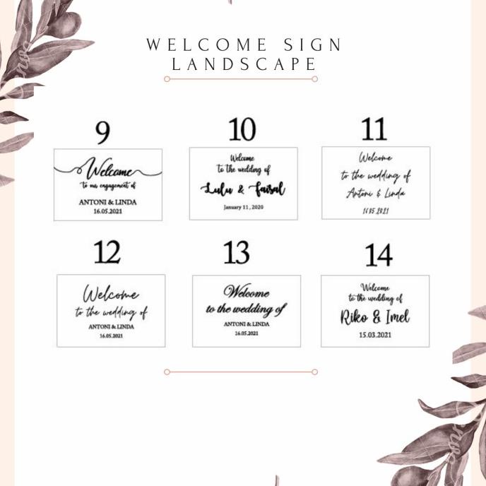 Helnan_Store | Welcome Sign Wedding / Wedding Sign