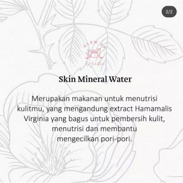 

Skin mineral water