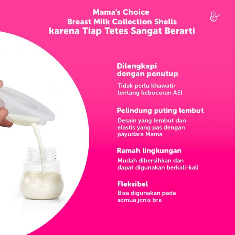 Mama's Choice Breast Milk Collection Shells - Breast Pad Penampung ASI