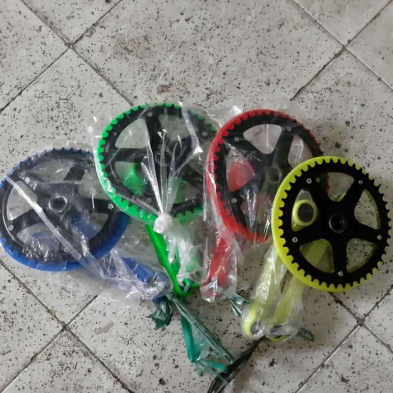 Crank gear ger Gir depan sepeda fixie lipat minion selli seli 44t EXOTIC M352