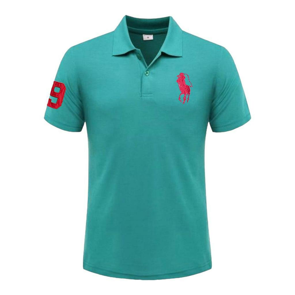 Kaospolos - T shirt Kaos Polo Shirt Logo Bordir Distro - Kaos Kerah Pria Lengan Pendek M L XL