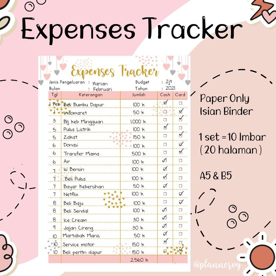 

Khusus hari ini,,, UANG PLANNER CATATAN CASHFLOW HARIAN