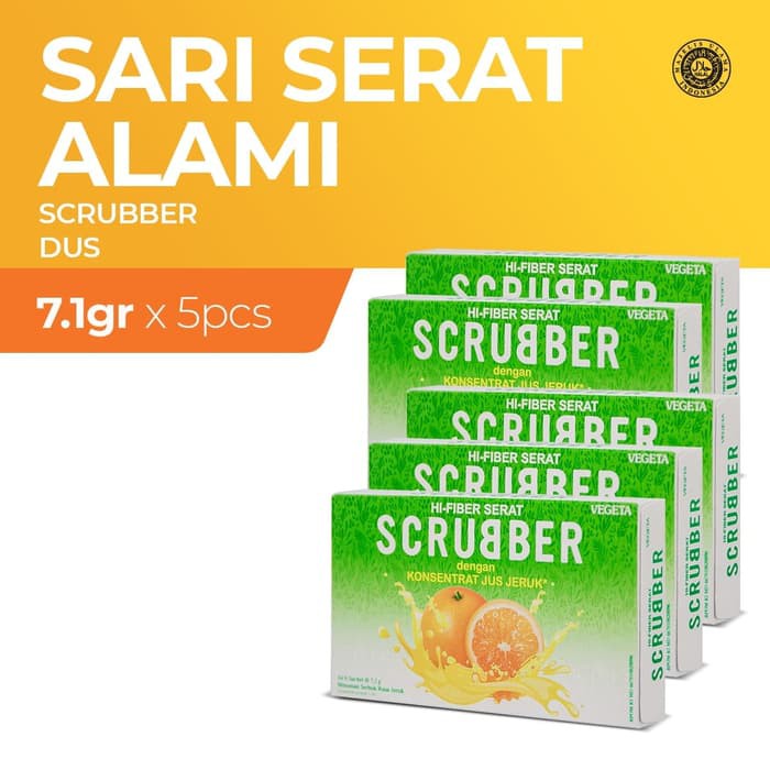 

Scrubber Jeruk - 5 Dus (1 Dus isi 6 Sachet)