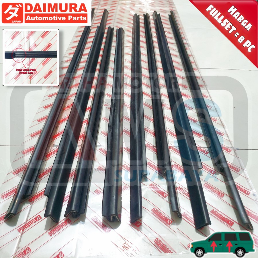 Karet Pelipit List Kaca Weather Strip Panther Lama Kotak Fullset