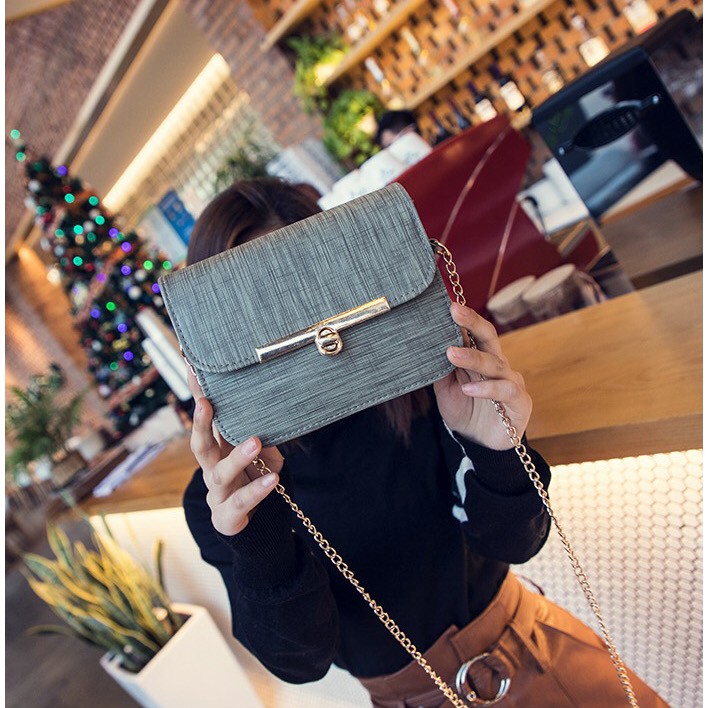 Tas Selempang Wanita Kulit PU Import Kualitas Premium Tas Fashion Korea Import Terbaru - Tas Fashion Korea Import Kekinian - Tas Import Cewek Model Terbaru SL04