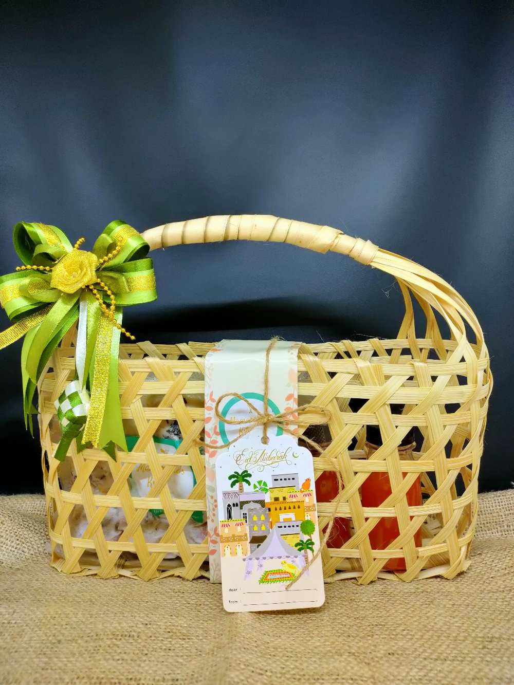 Anyaman Bambu Po Custom Uk 28x5x17 Tas Kemasan  Produk Makanan