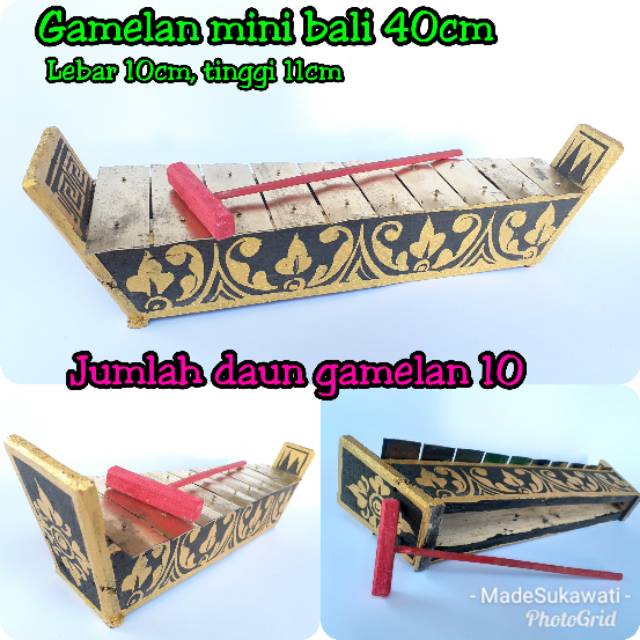 Alat musik gambelan bali mini 40cm