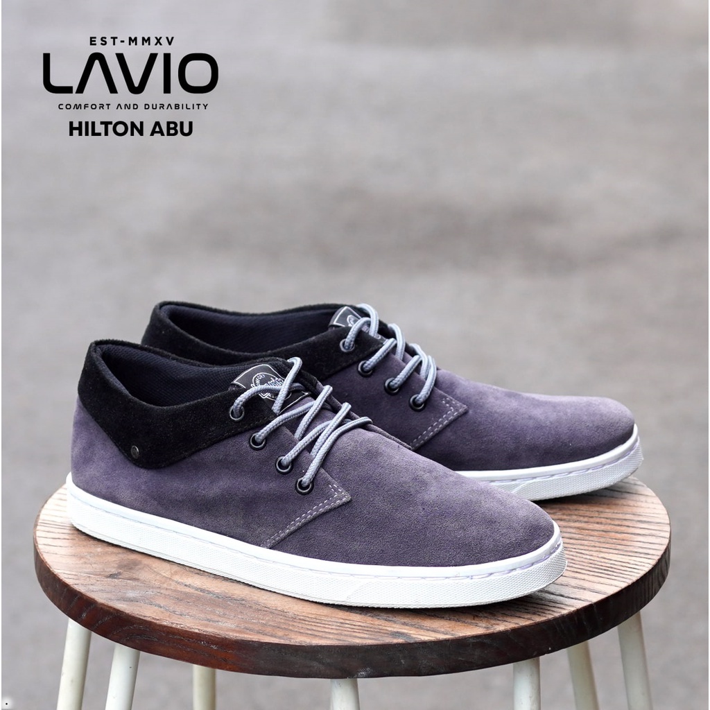 Sepatu Casual kantoran Pria Lavio Hilton Warna Hitam - Coklat - Nevy - Mocca-8