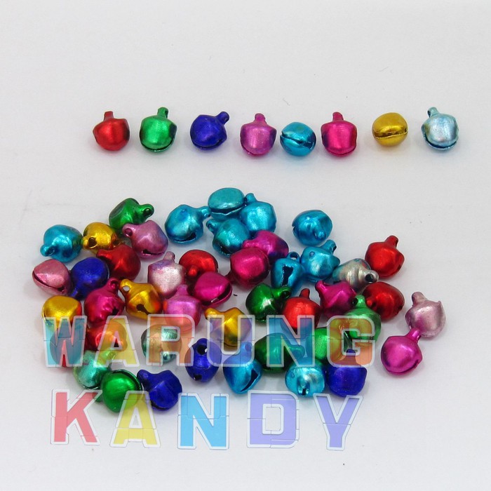 Bell  Kerincing Gepeng 8m  (Campur Warna) 500pcs