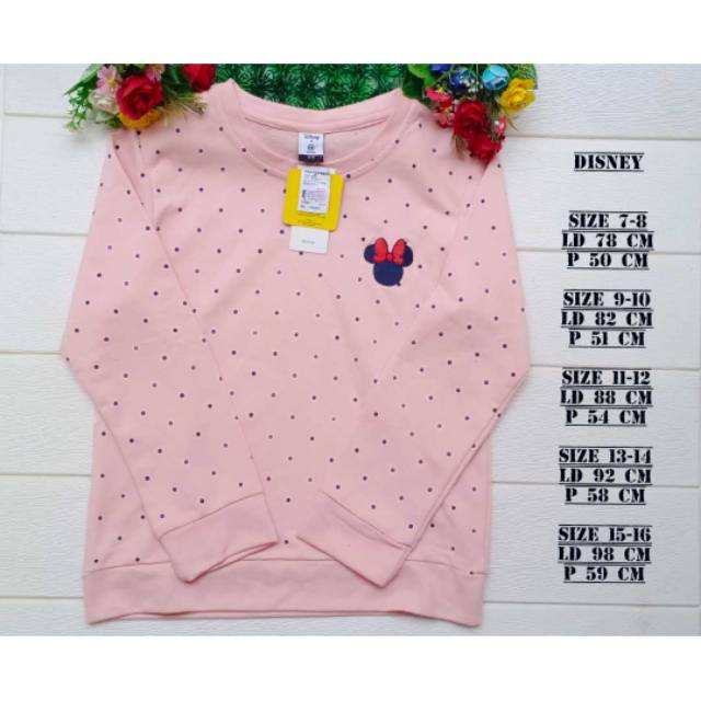 SWEATER NEVADA ANAK PEREMPUAN MURAH / SWEATER ANAK CEWEK MURAH / SWEATER ANAK MINNIE MOUSE MURAH