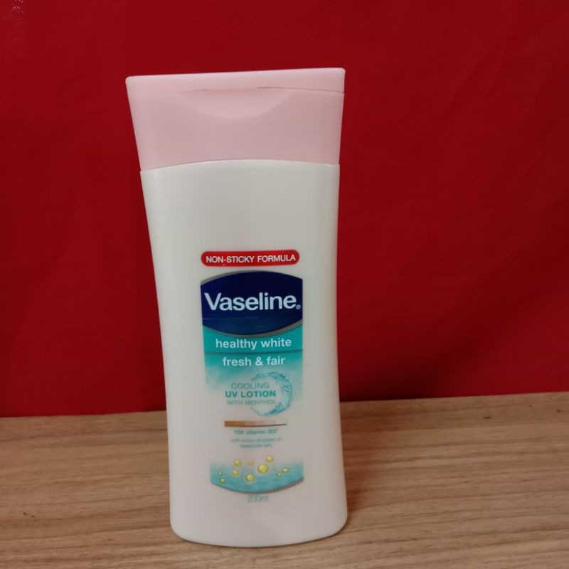 VASELINE HEALTHY WHITE FRESH &amp; FAIR . 200ML