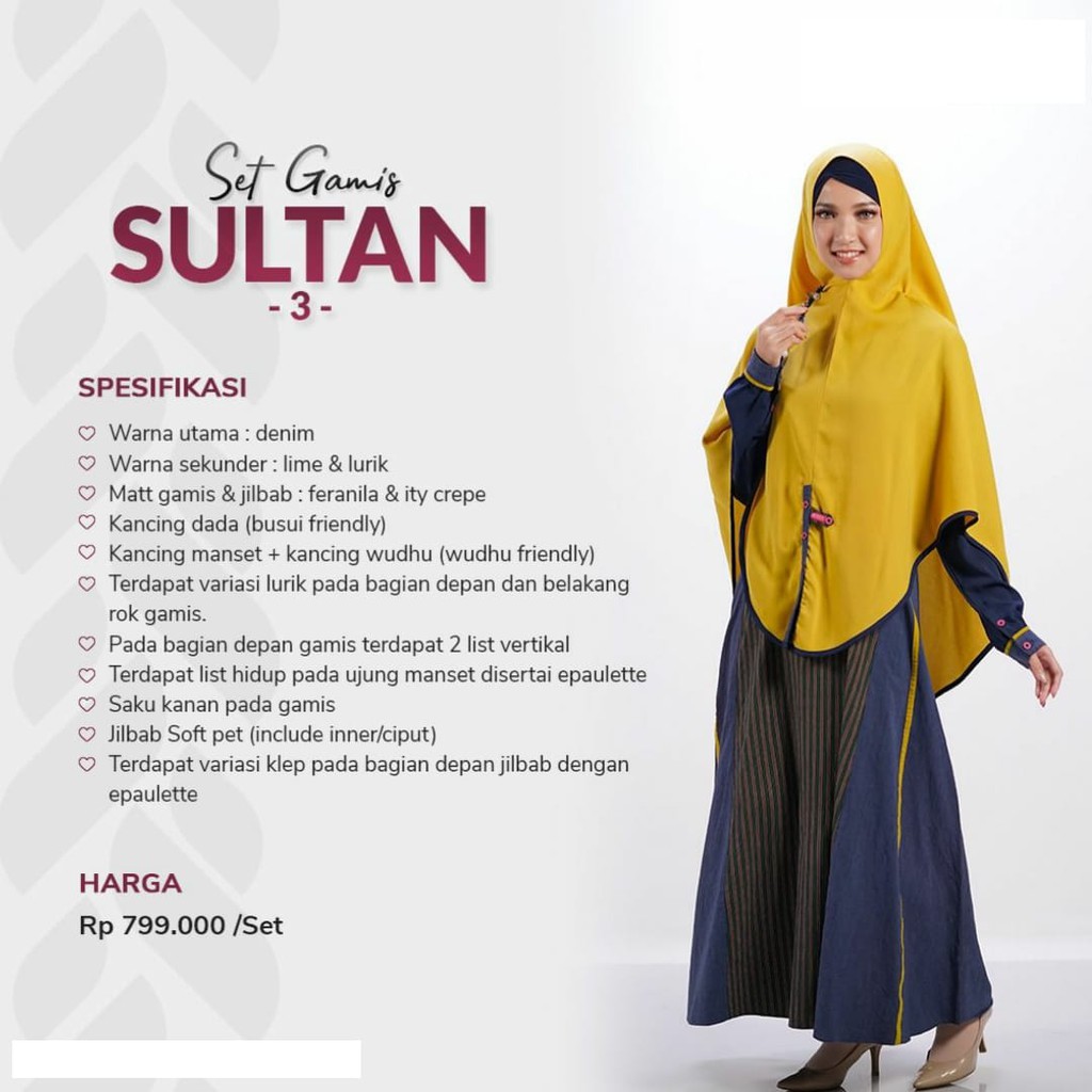 Aulia Fashion Gamis Set Syari Wanita Sultan 3