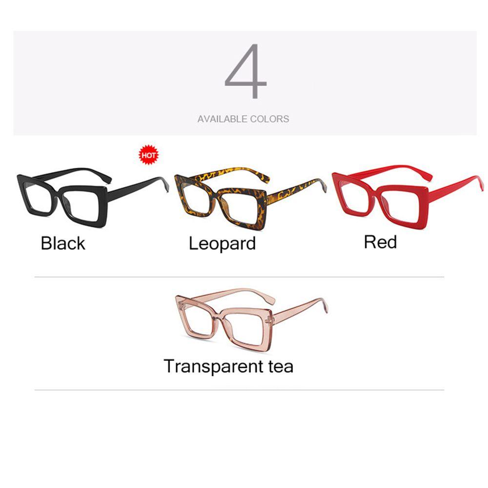 Kacamata Cat Eye Populer Bingkai Persegi Transparan Myopia Glasses Frame Anti Blue Light