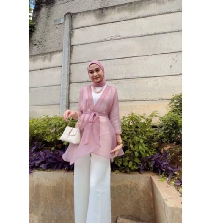 Lagi Promo--READY STOCK outer organza / outer kondangan / rompi organza /cardigan organza