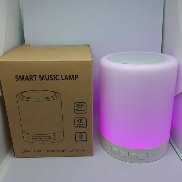 Speaker Blutooth Smart Music Light Led 