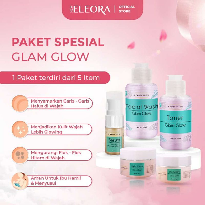 KRIM NEW ELEORA GLAM GLOW  Dwhisp Glow TERLARIS