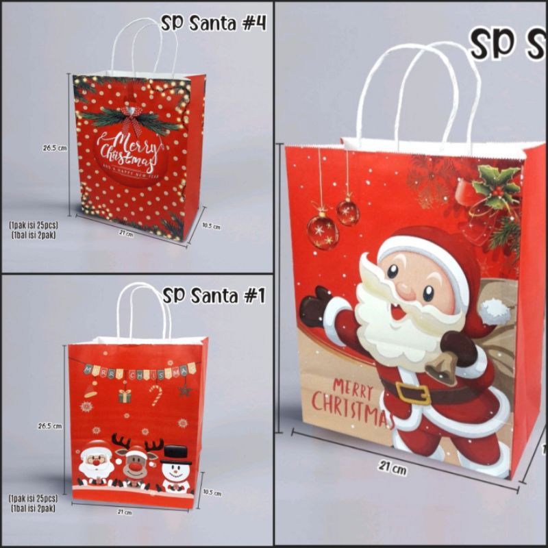 

Paperbag natal paperbag christmas (5pc)