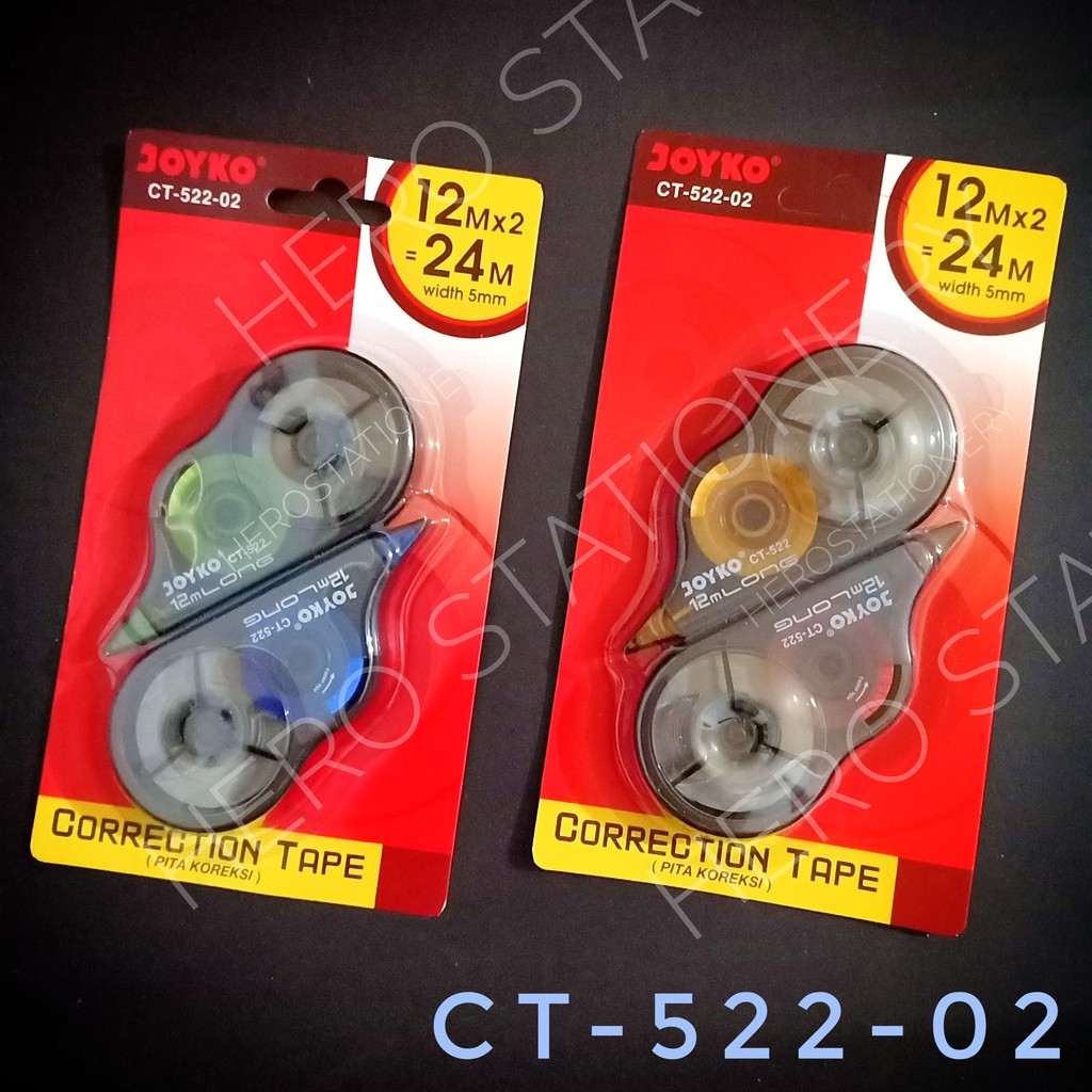 

Correction tape trondol pita koreksi joyko long isi 2 unit 12 m CT-522-02