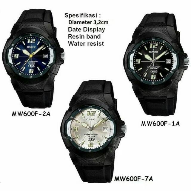 JAM TANGAN CASIO ORIGINAL MW-600F-1'2'7AVDF GARANSI RESMI
