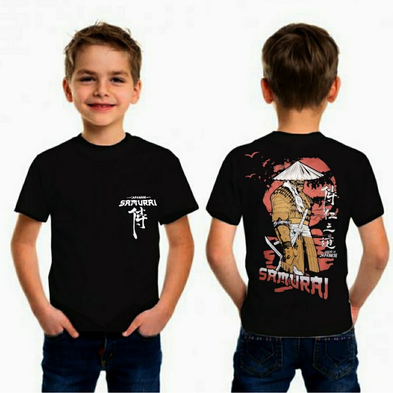 kaos distro samurai/kaos samurai anak/tshirt anak murah