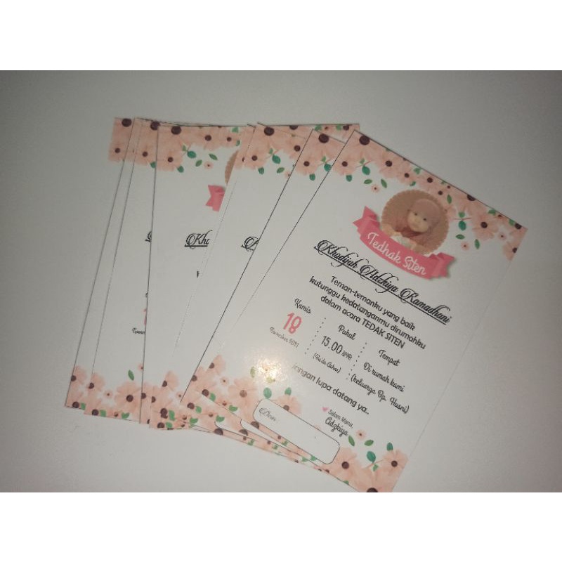 Paket Undangan Tedak Siten 20pcs