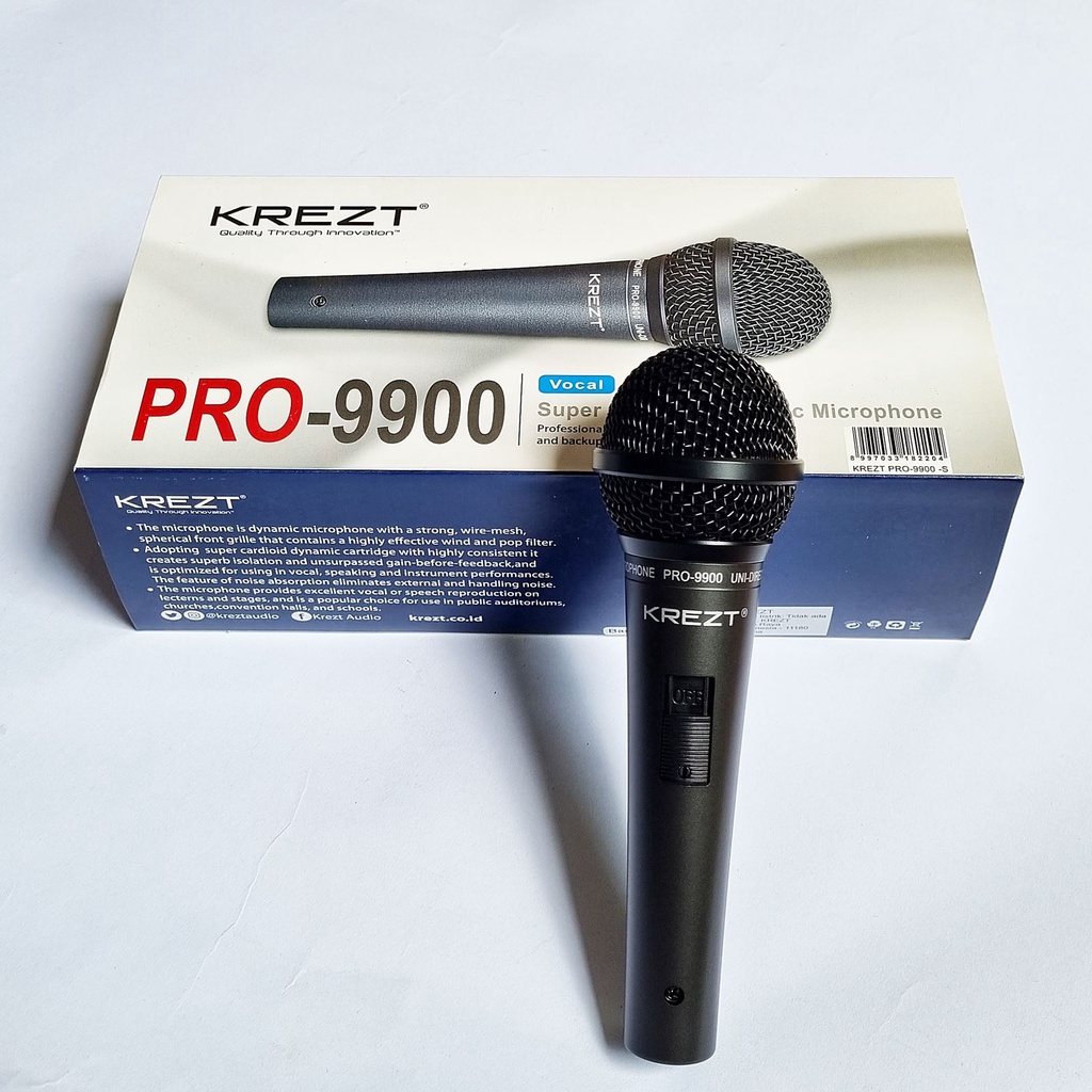 Mic Mikrofon Krezt Pro 9900W Dynamic Microphone