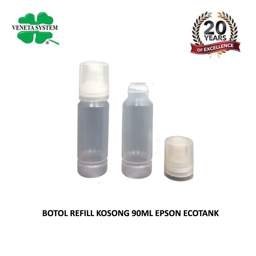 Botol Tinta Kosong 90 ml / Botol Tinta Refill Printer Epson Eco Tank