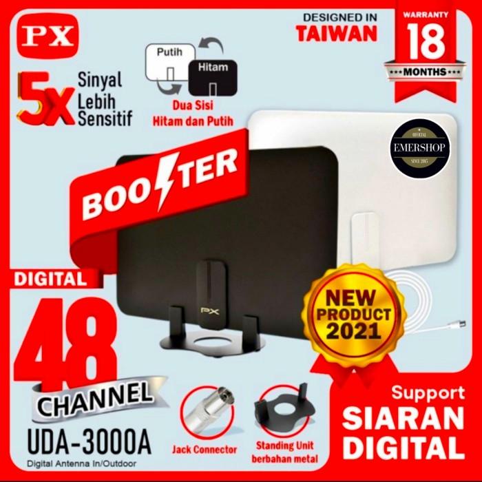 Signal Antena Tv Digital Indoor Slim & Modern Design Uda-3000A