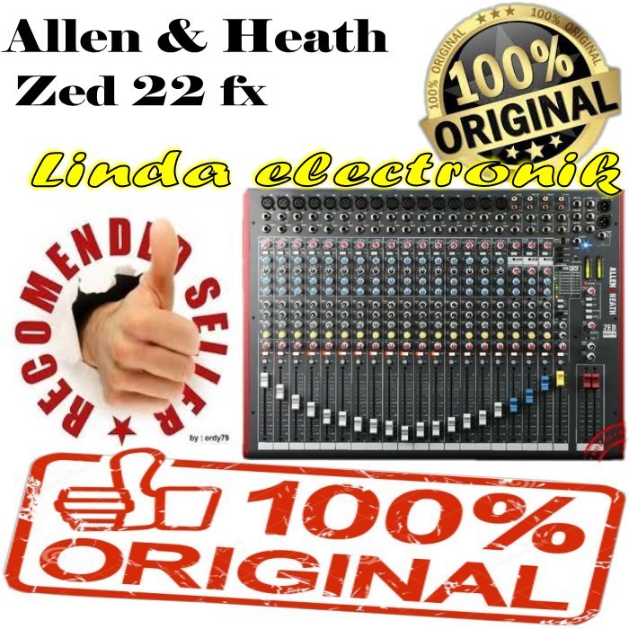 Mixer Allen Heath ZED 22 FX Original allen&heath zed22 fx