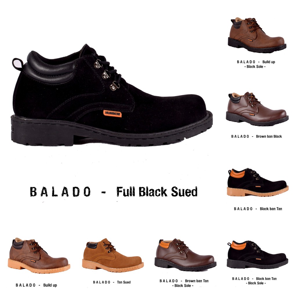 SEPATU KULIT ORIGINAL Sepatu Boots Pria  Balads
