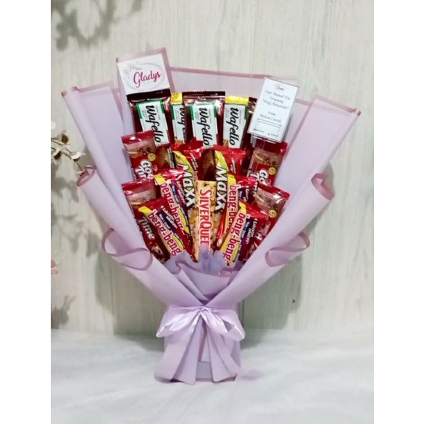 Buket Coklat Size Medium | Buket Ulang Tahun | Buket Wisuda | Buket Terlaris