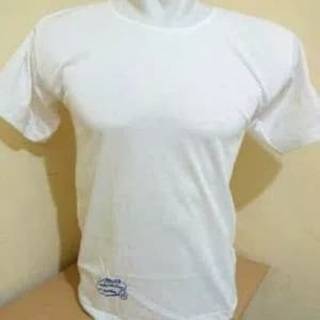  Kaos oblong merk swan  bran putih polos size S M L XL XXL 