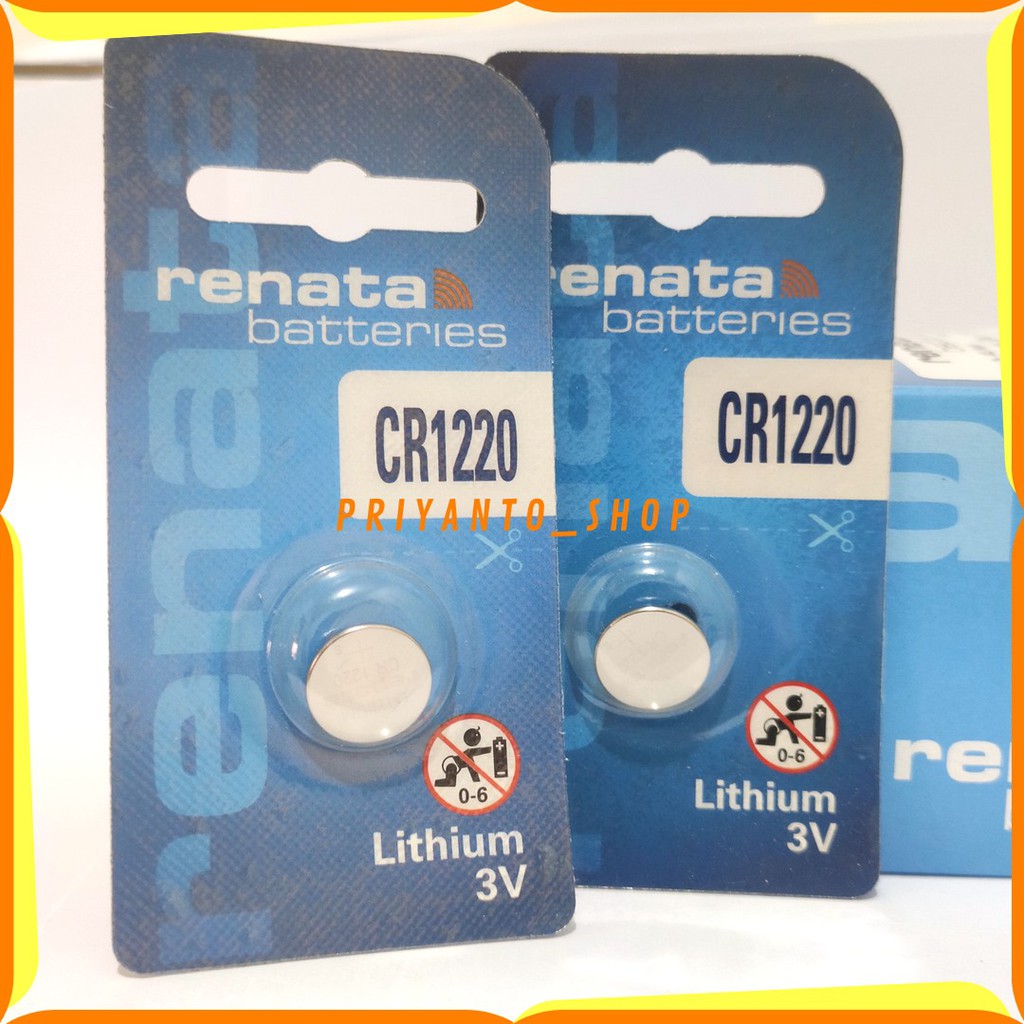 ORIGINAL RENATA CR-1220 CR 1220 3V LITHIUM BATTERY BATERE BATREI