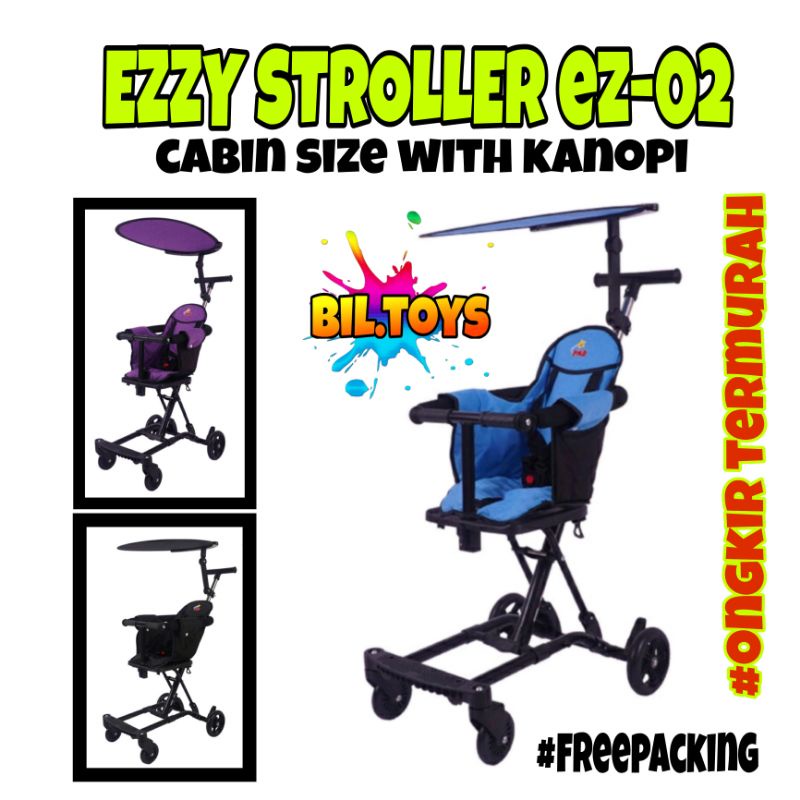 EZZY STROLLER EZ-02 KERETA DORONG ANAK PLIPAT PRAKTIS ADA KANOPI PMB EZ02 STROLLER ANAK BALITA