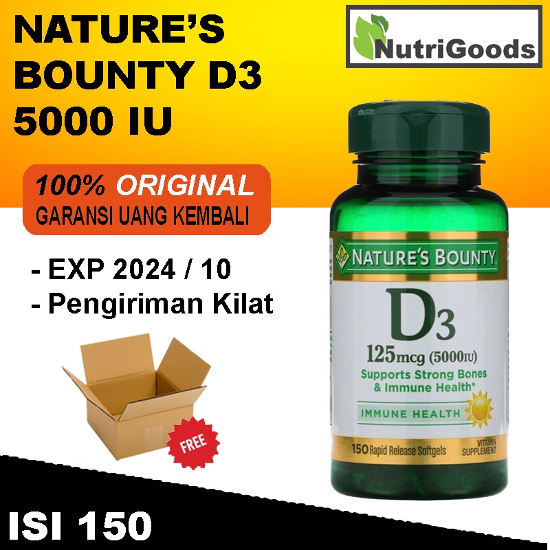 NATURE  NATURE'S BOUNTY D3 5000 IU 150