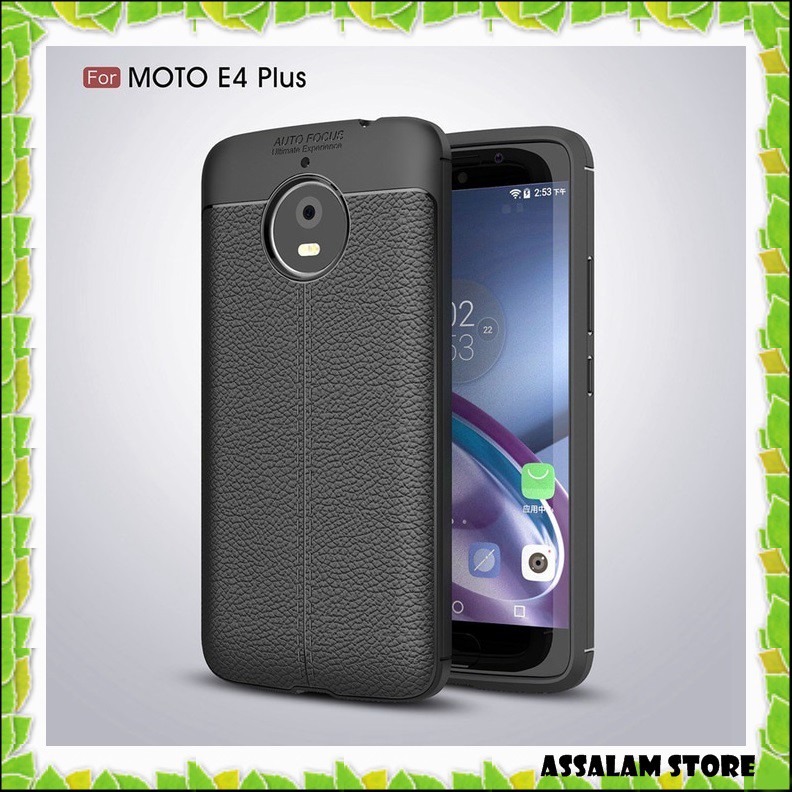CASE CASING HP COVER HP AKSESORIS HP MOTOROLA E4 PLUS MOTOROLA G5S LEATHER AUTO FOCUS