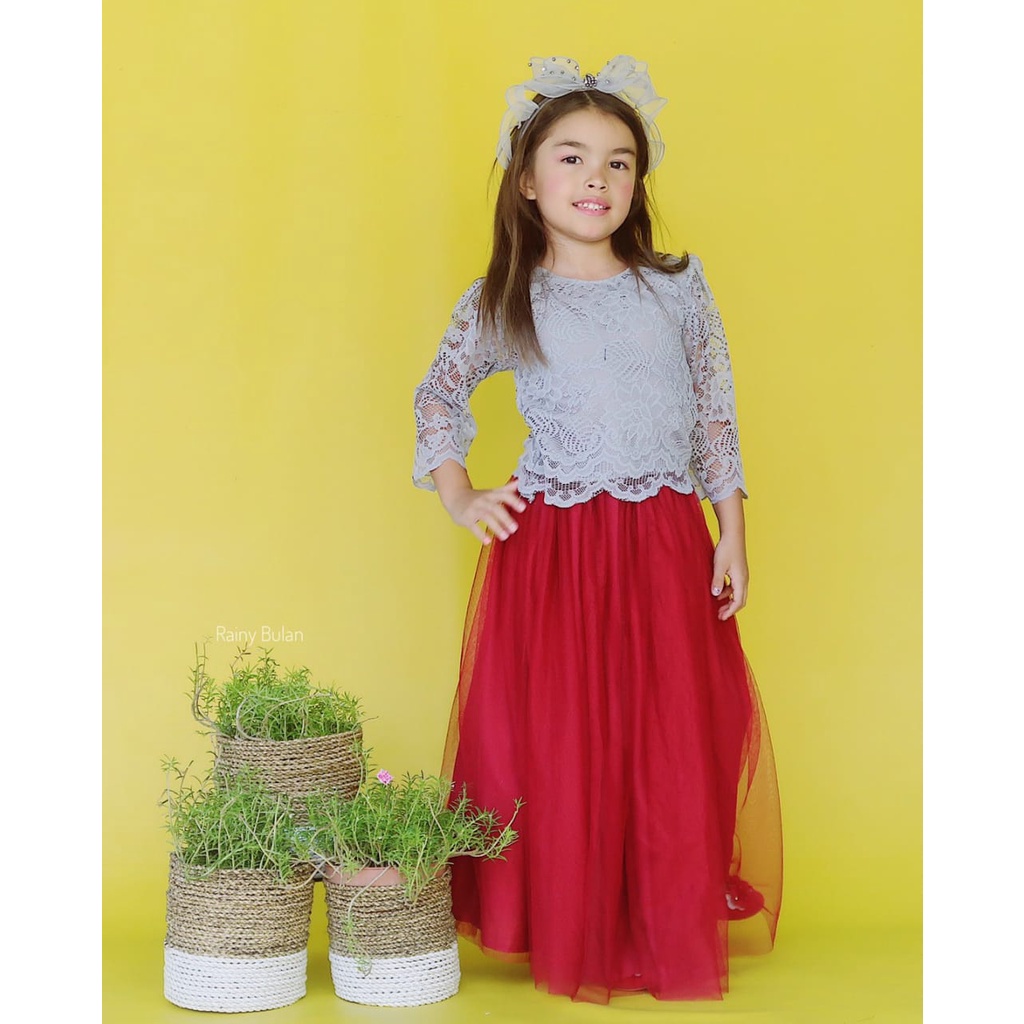 Setelan Thalia Lace Anak Unik/Setelan Anak murah/kebaya anak murah/kebaya tutu