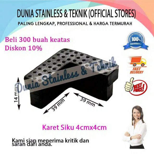 Karet Siku 4cmx4cm Meja Kursi Interior Ranjang Tempat Tidur Teknik