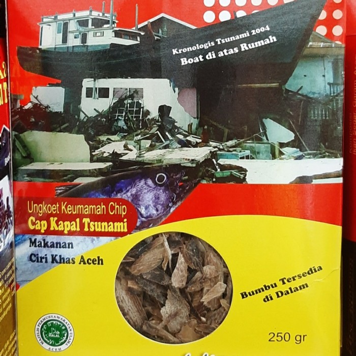 

Ikan Kayu Keumamah Khas Aceh Cap Kapal Tsunami - 250gr