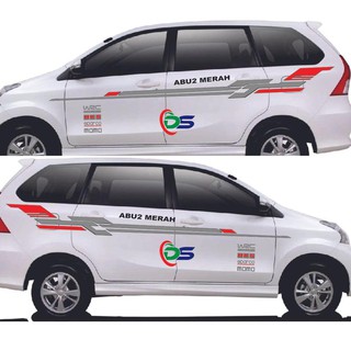  KODE  F9843 terbaru stiker mobil  avanza  stiker list body 