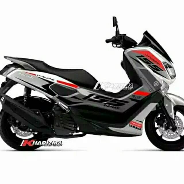 Cutting sticker nmax merah hitam terlaris