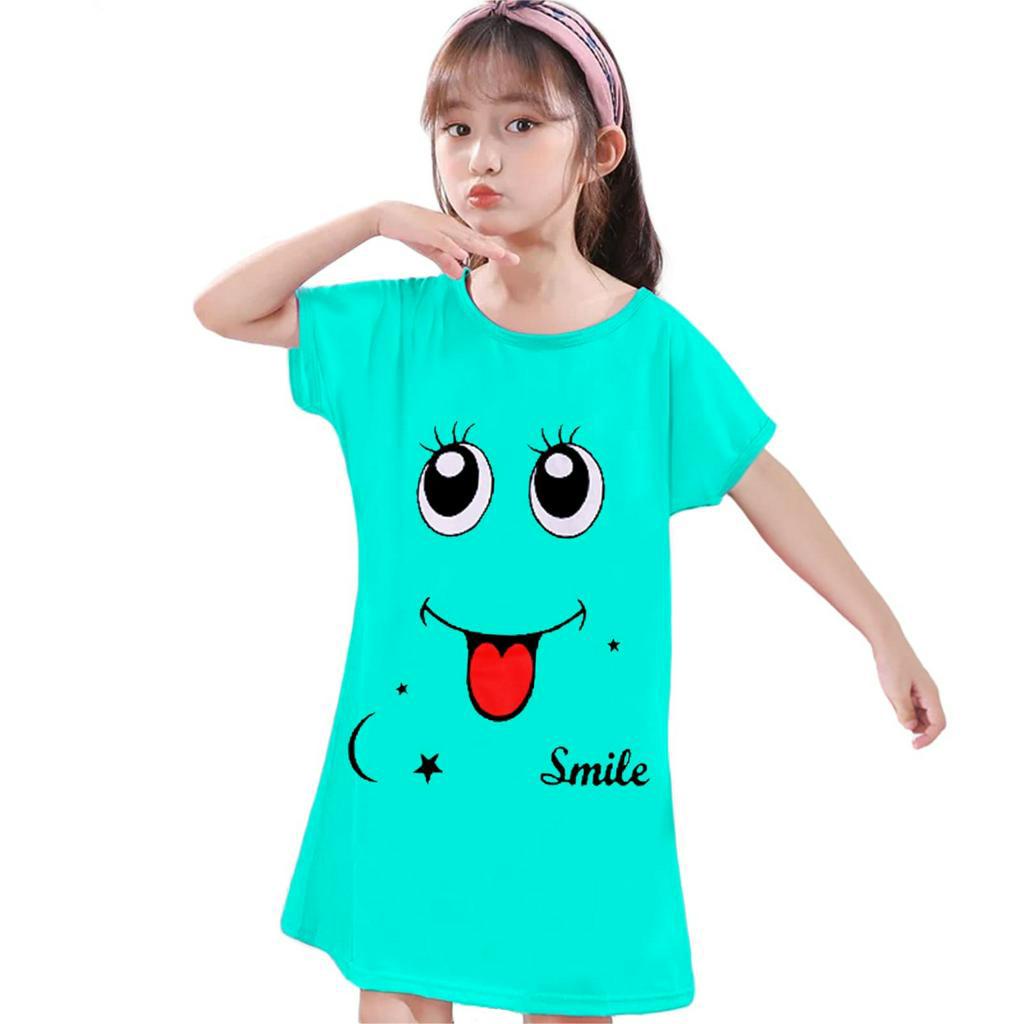 DASTER Anak Motif SMILE Dress 1-12 Tahun