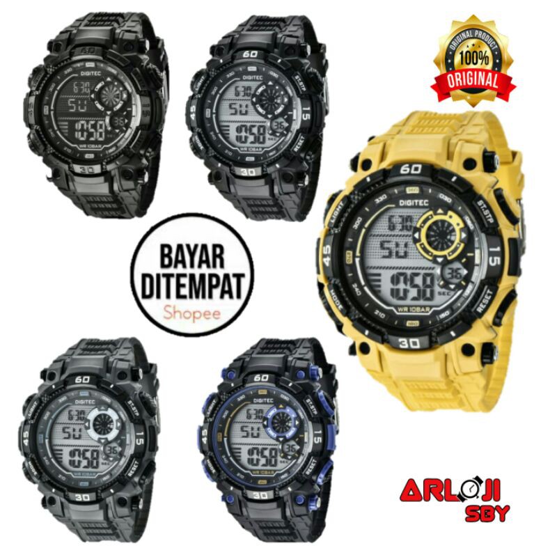 [ COD -ORIGINAL ] Jam tangan pria DIGITEC DG 5030 original tahan air 10 BAR