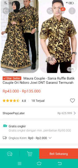 Maura Couple - Sania Ruffle Batik Couple Ori Ndoro Jowi Dnt Garansi Termurah Shopee Selendang Merak